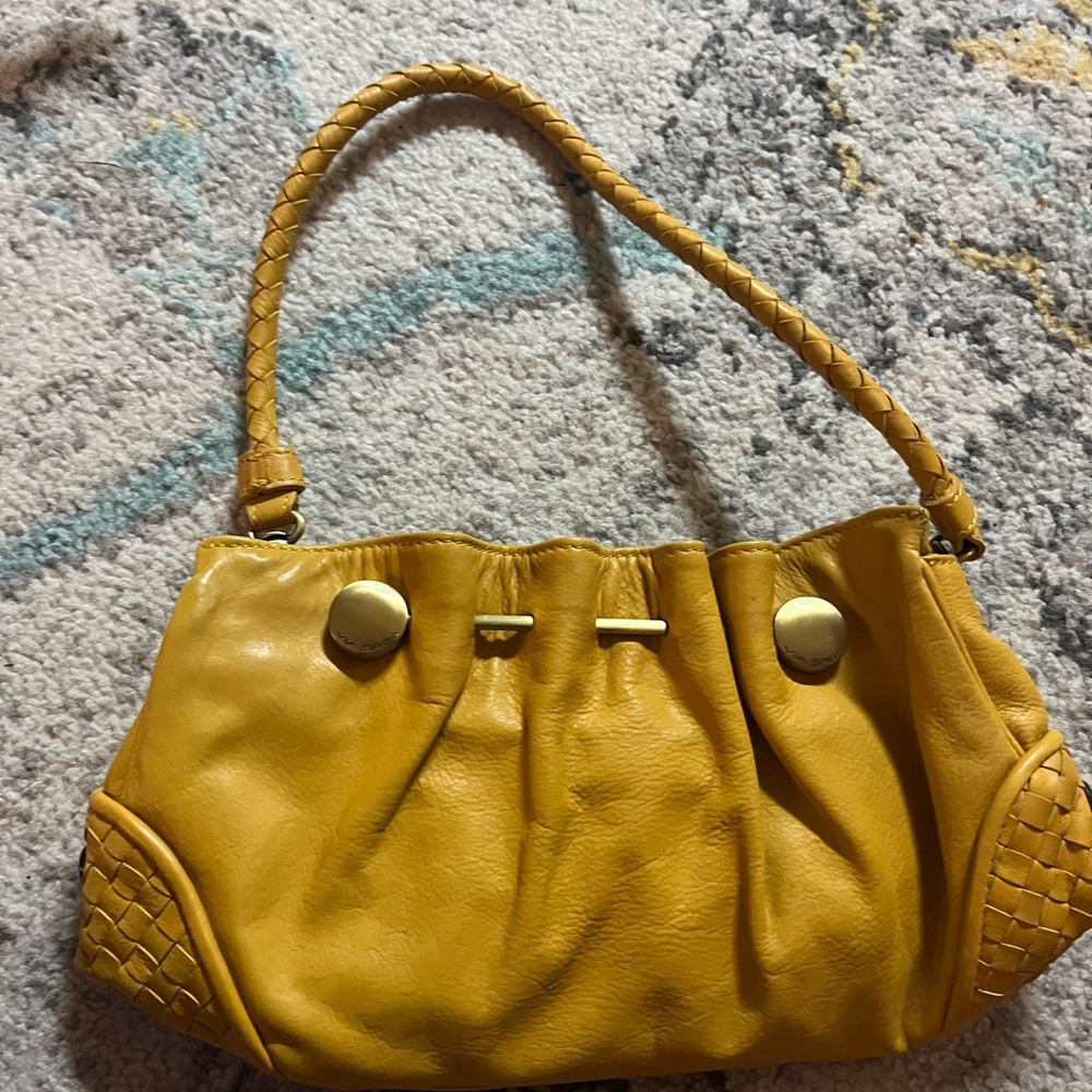 Via Spiga yellow clutch/shoulder purse 👛